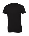 Heren T-shirt Triblend B&C TM055 Black